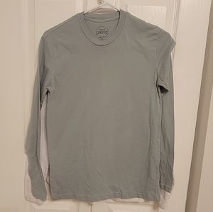 Classic Long Sleeve Crewneck Shirt - Light Sage
